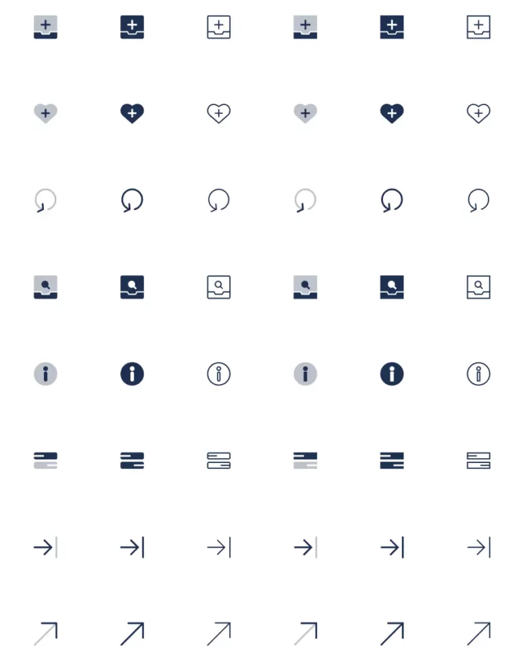 480+ Essential UI Icons (6 Styles)