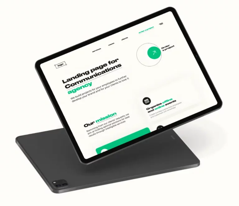 Simple Clean Agency Website Template Figma