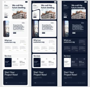 Real Estate Landing Page UI Kit Figma