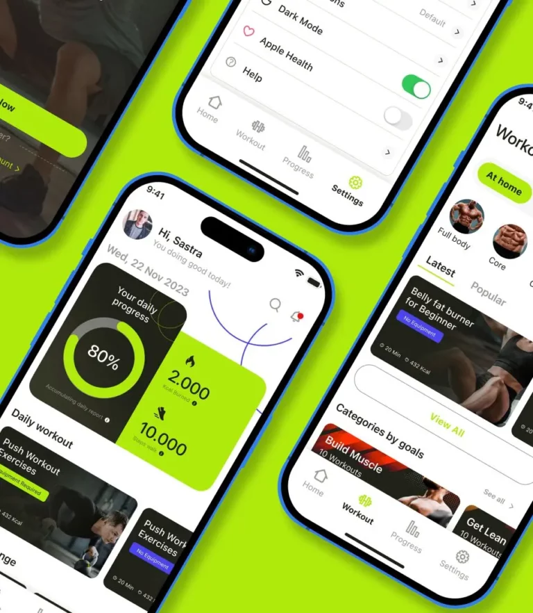 Workout Routines & Training Programs Mobile UI kit Figma