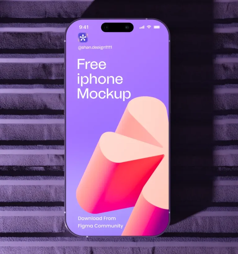 Editable Figma iPhone 15 Pro Mockup