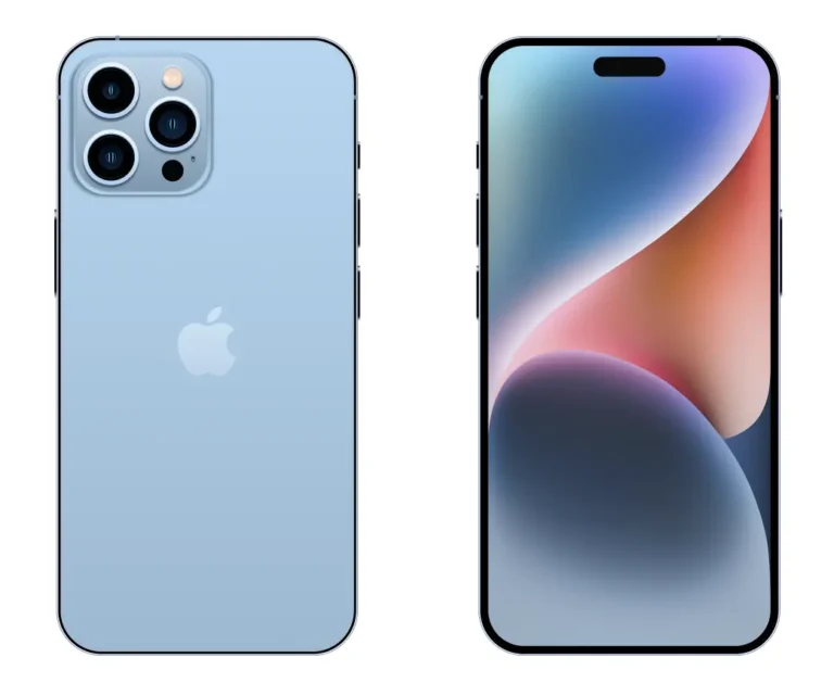 Sierra Blue iPhone 15 Pro Mockup