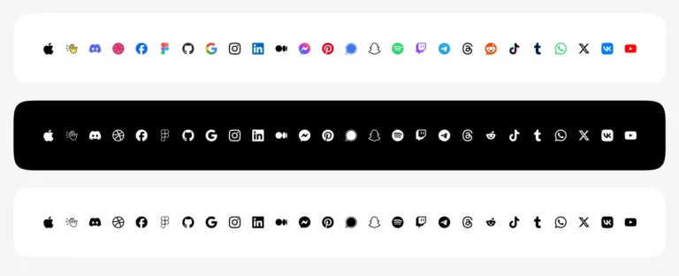 50+ Social Media Icons