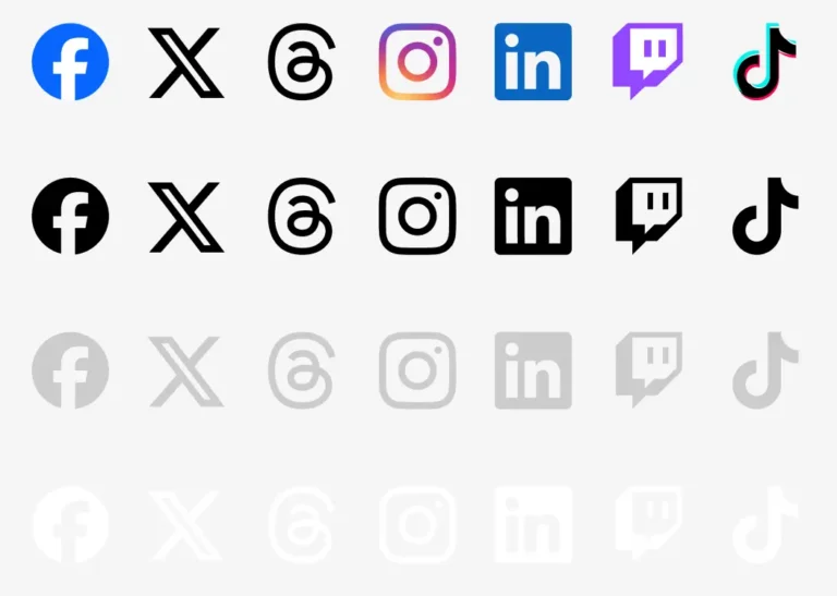 140+ Social Media & Tech Company Icons