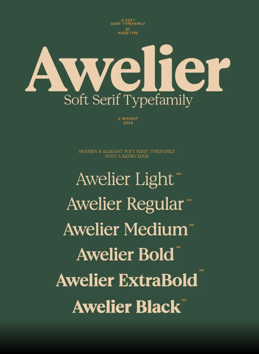 Download Free Awelier Soft Serif Font Family - Free Fonts