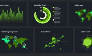 10+ Free Dark Green Chart and Infographic Templates