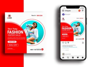 Fashion Social Media Post Vector Template