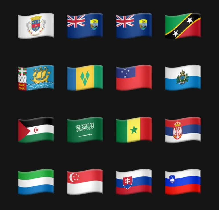 240+ Free Apple Flag Emojis