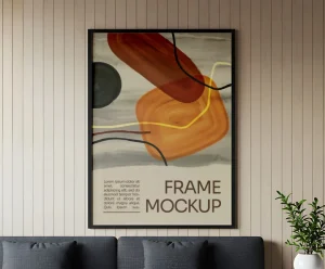 Realistic Frame Aesthetic PSD Mockup