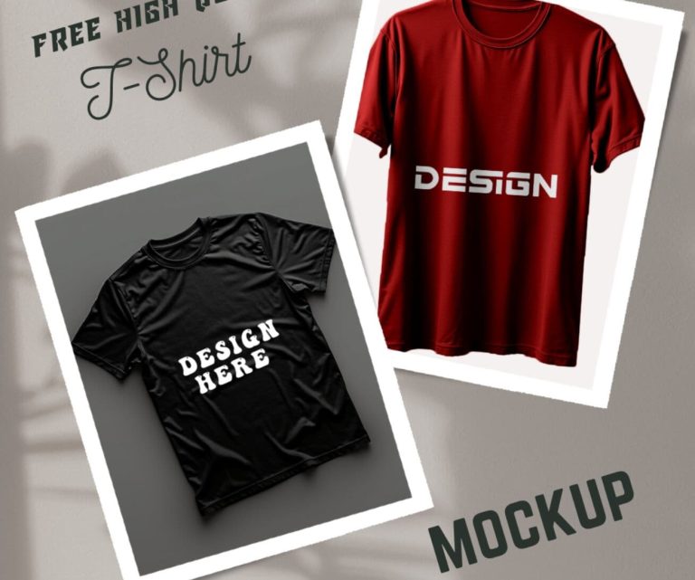 3 High Quality T-shirt PSD Mockups