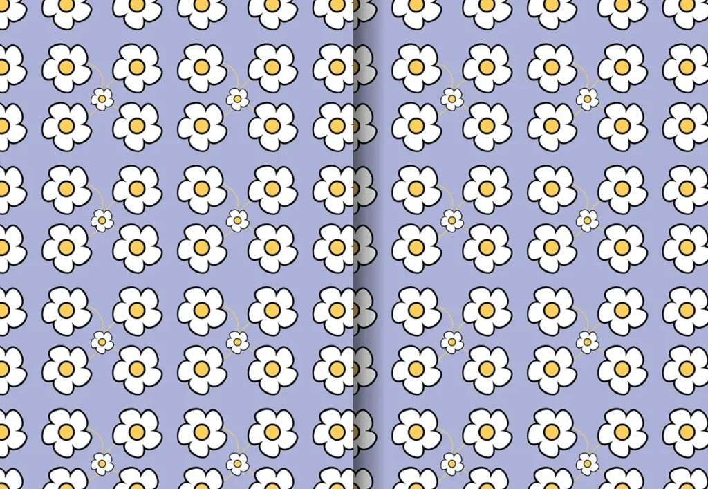 Seamless Flower Pattern For Illustrator