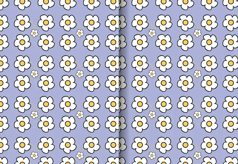 Seamless Flower Pattern For Illustrator