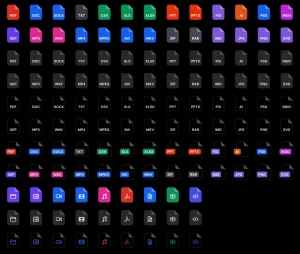 File Type Icons for UI Design
