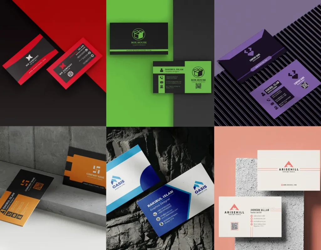 Modern & Creative Business Card Mockup Set