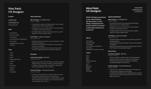 Minimal Resume Templates Pack Figma