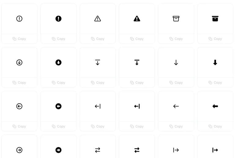 440+ Free UI Design SVG Icons
