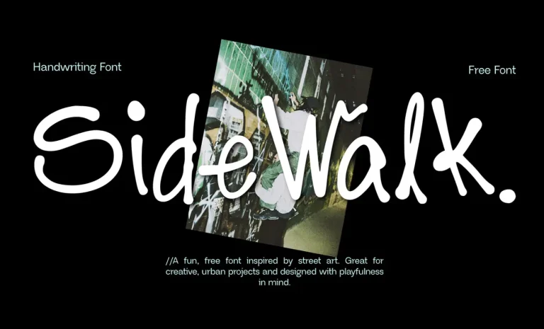 SIDEWALK Playful Font
