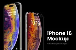 Free iPhone 16 3D Mockup