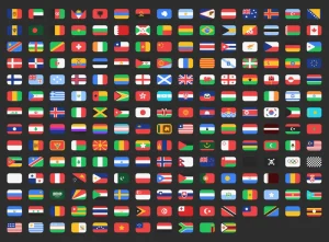 200+ Free Rounded Flags in Figma