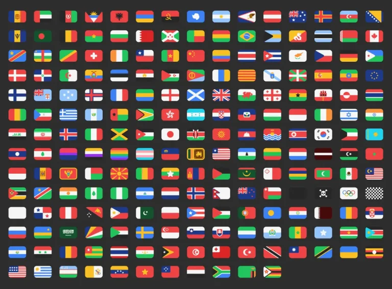 200+ Free Rounded Flags in Figma