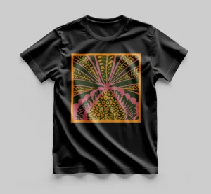 T-shirt Mockup with Custom Pattern