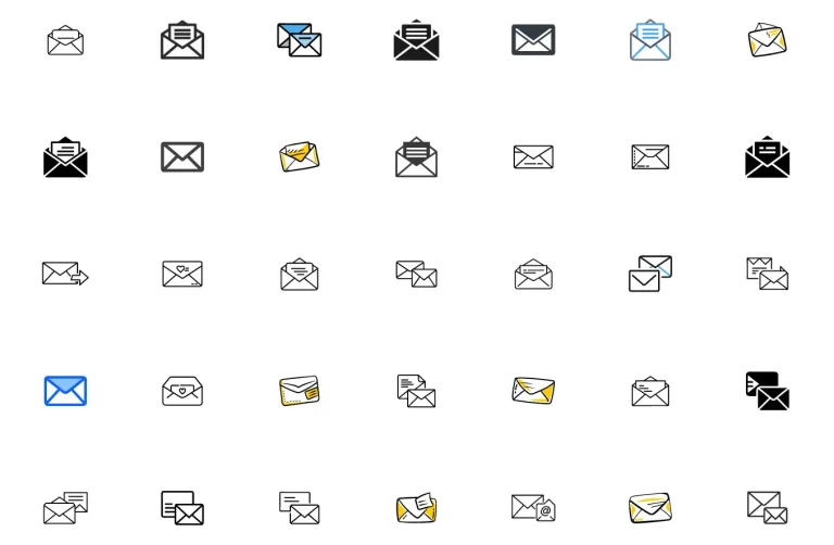 65 Free Email & Envelope Icons (3 Styles)