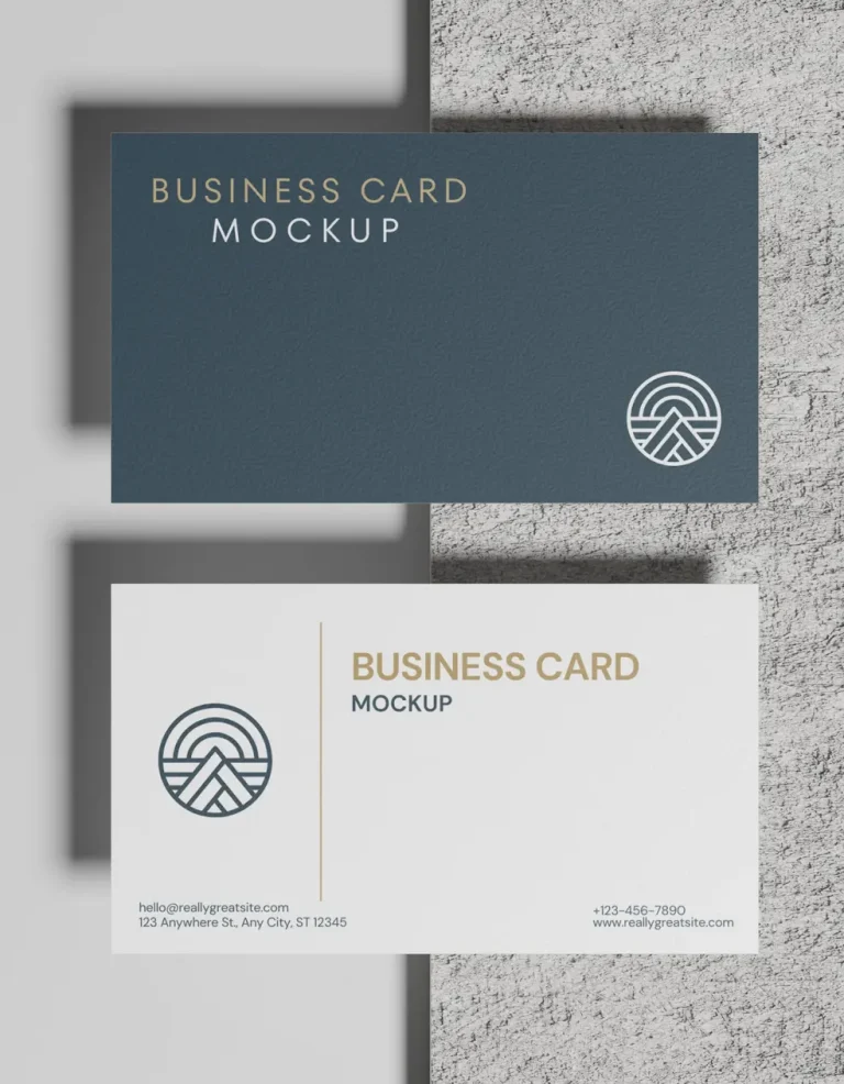 4 Free Modern Business Card PSD Mockups