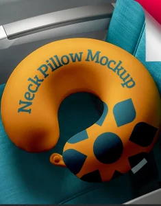 Neck Pillow Mockup for PSD