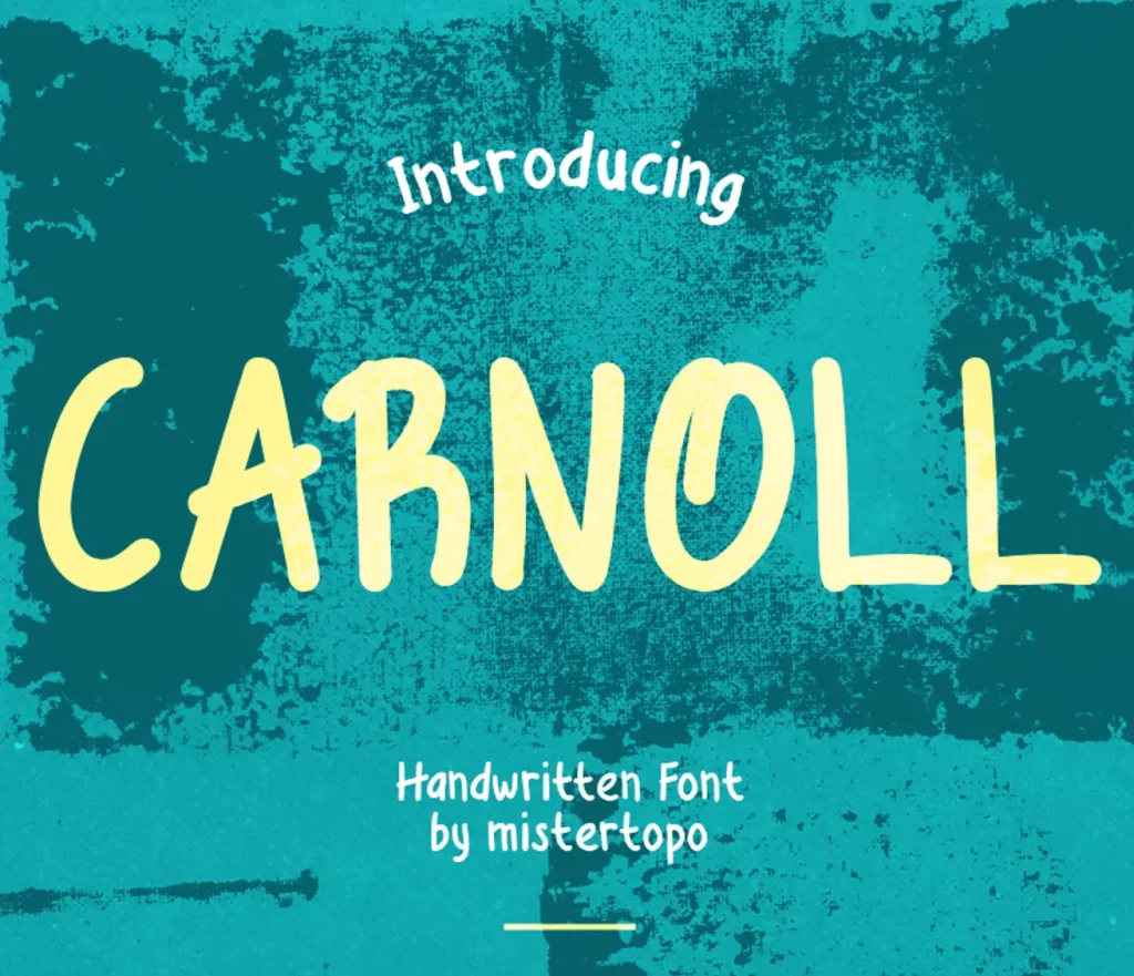 Carnoll Handwritten Font