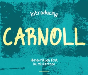 Carnoll Handwritten Font