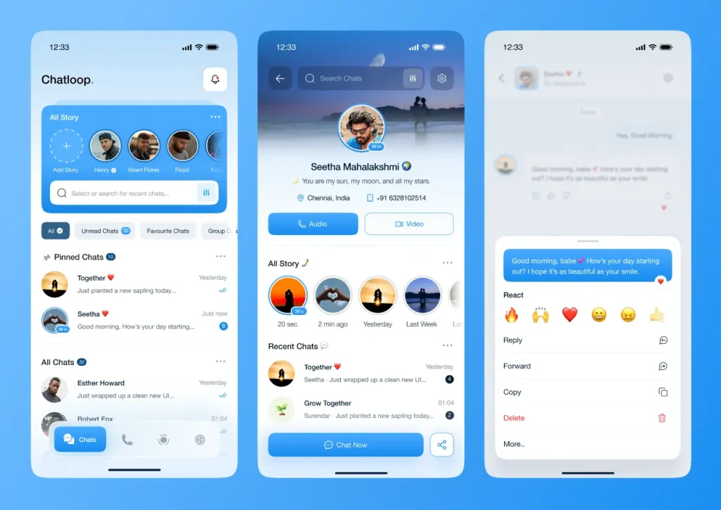 Modern AI Chat App UI Kit for Figma