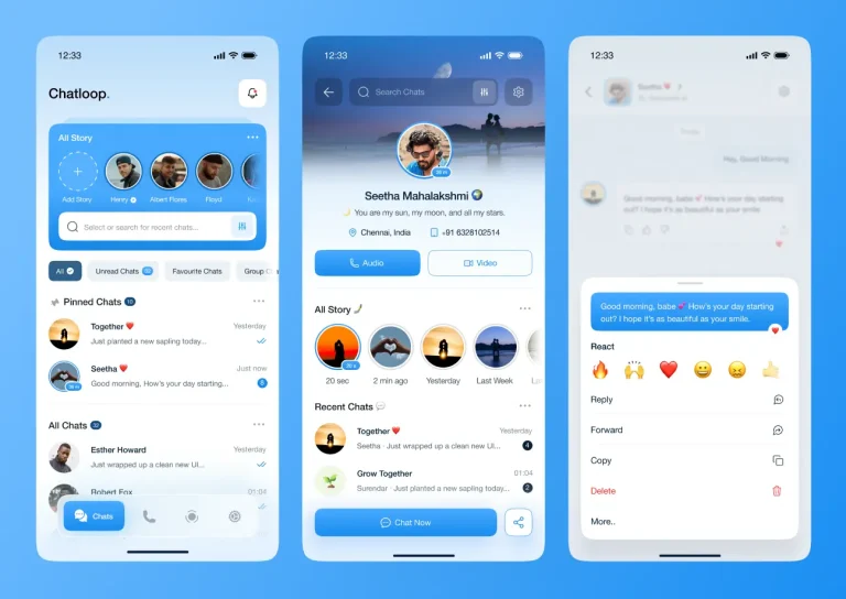 Modern AI Chat App UI Kit for Figma