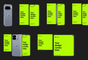 Google Pixel 10 Mockups in Figma