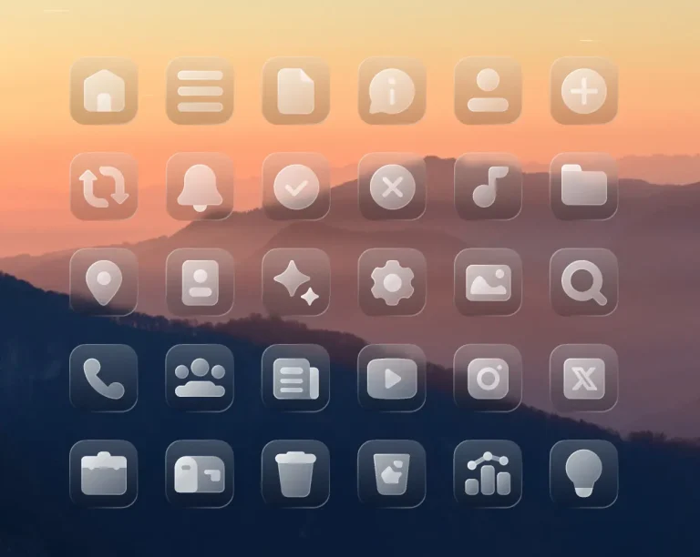 iOS 26 Liquid Glass Icons Pack