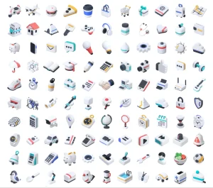 170+ Airbnb-style 3D Icons