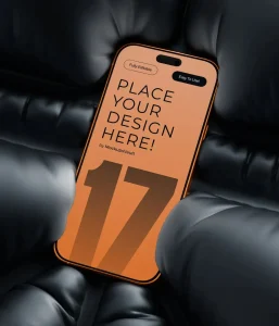 High Res iPhone 17 Pro PSD Mockup