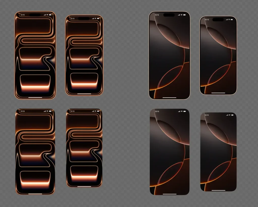 Flat iPhone 17 Pro & Pro Max Mockups for Figma