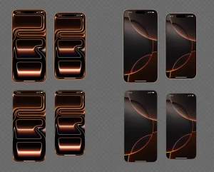 Flat iPhone 17 Pro & Pro Max Mockups for Figma