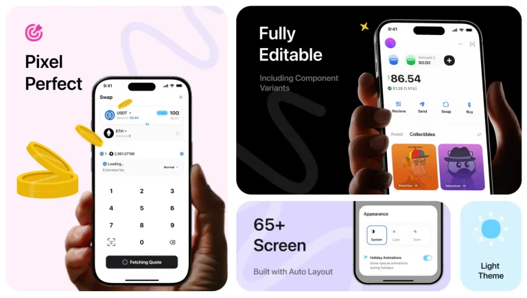 Ghost Crypto Wallet UI Kit Figma