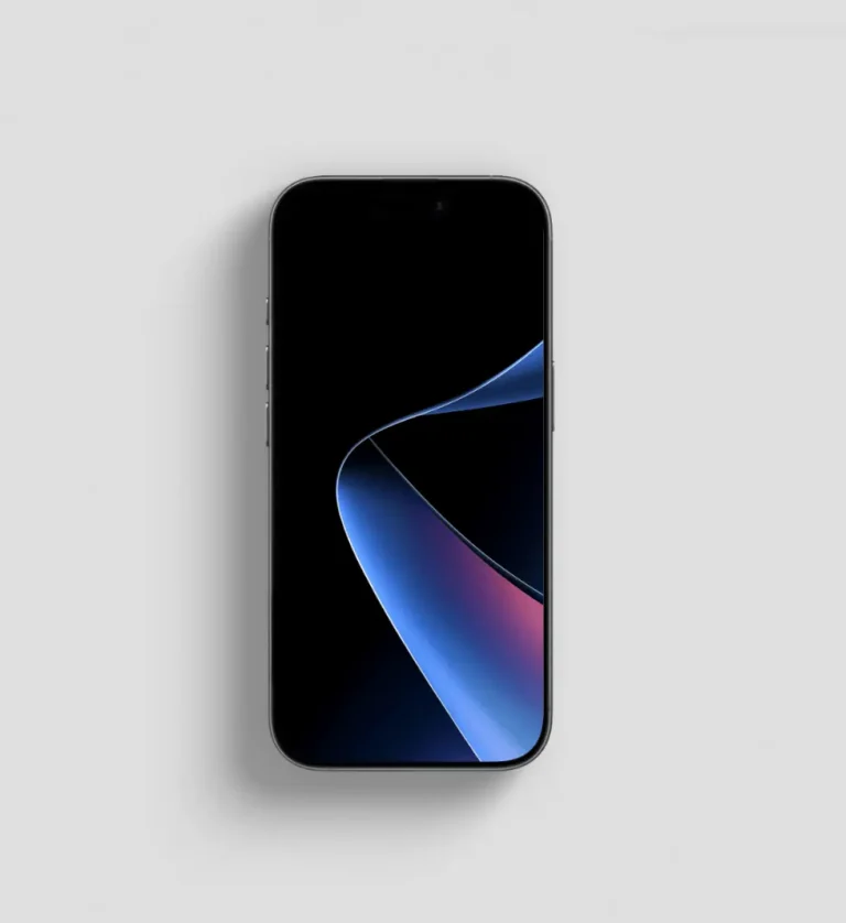 White & Black iPhone 17 PSD Mockup