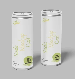 3 Free Clean Soda Can Mockups PSD