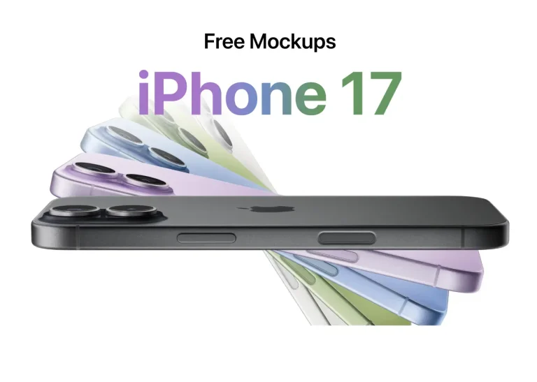 iPhone 17 Figma Mockups in 5 Colors