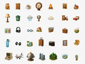 45 Free Airbnb-style 3D Icons