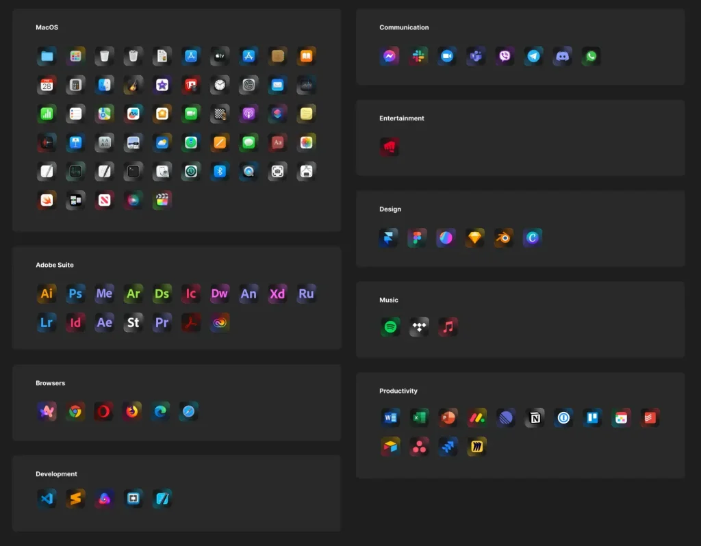 100+ Free MacOS App Icons Figma