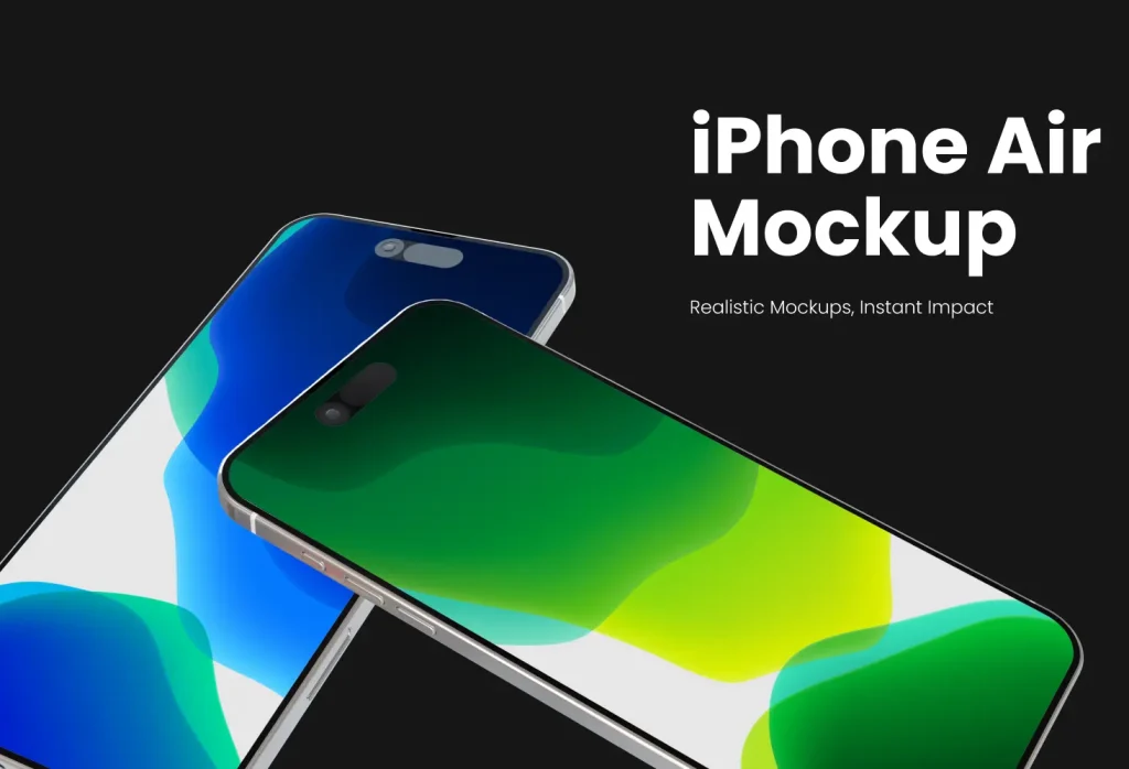10 Free iPhone Air Figma Mockups