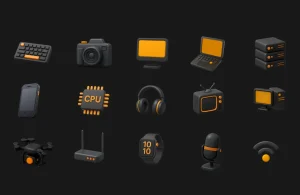 3D Tech Icon Pack