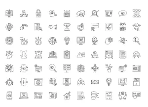 70 Free Hand-Drawn AI Icons for B2B