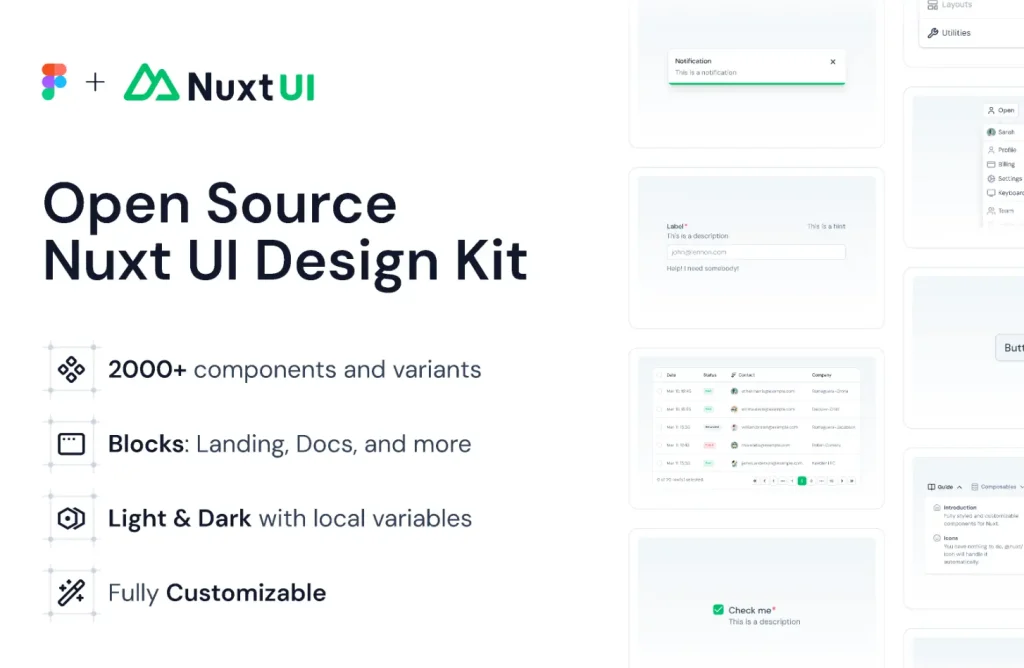 Nuxt UI v4 Official Figma UI Kit
