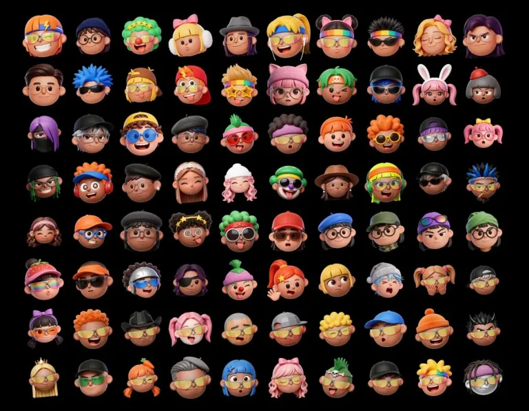 100+ High-Res 3D Avatars for Free