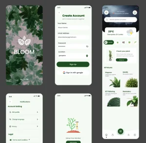 Smart Gardening Mobile App UI Kit for Figma